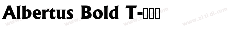 Albertus Bold T字体转换
